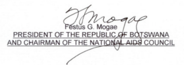 Signed By President Mogae